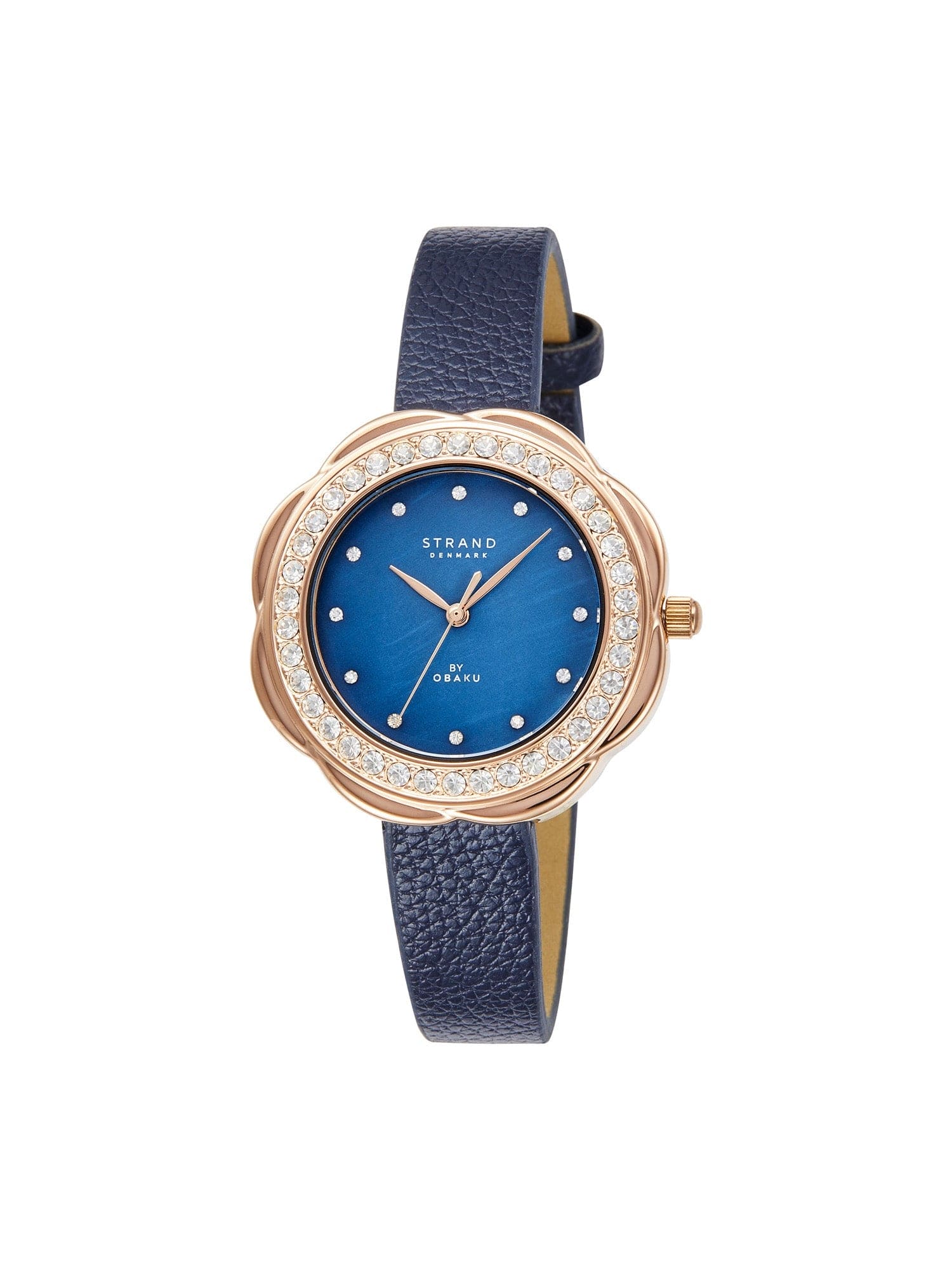 Strand By Obaku Cosmos Navy Quartz MOP Women's Watch - S735LXVLVL