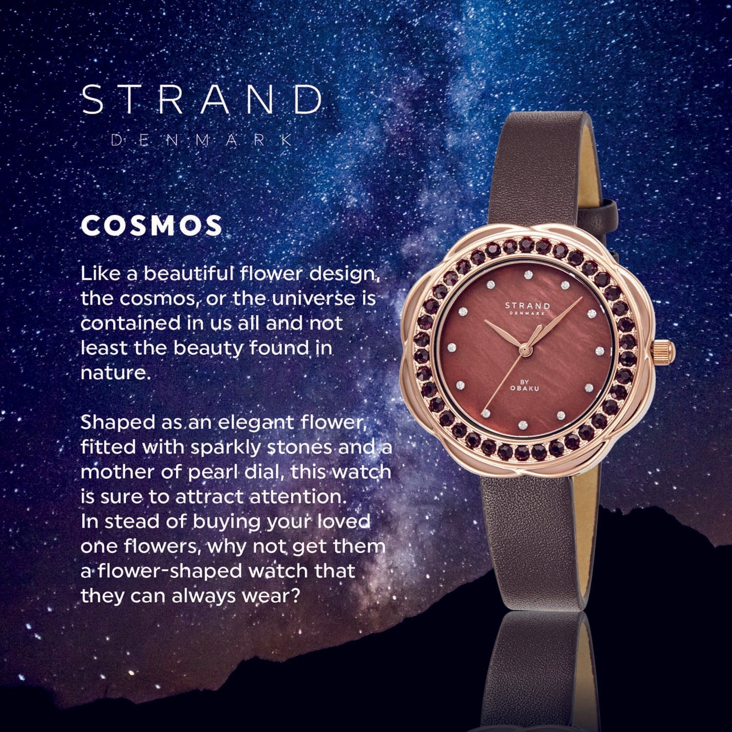 Strand By Obaku Cosmos Hazel Quartz MOP Women's Watch - S735LXVNVN-CSN
