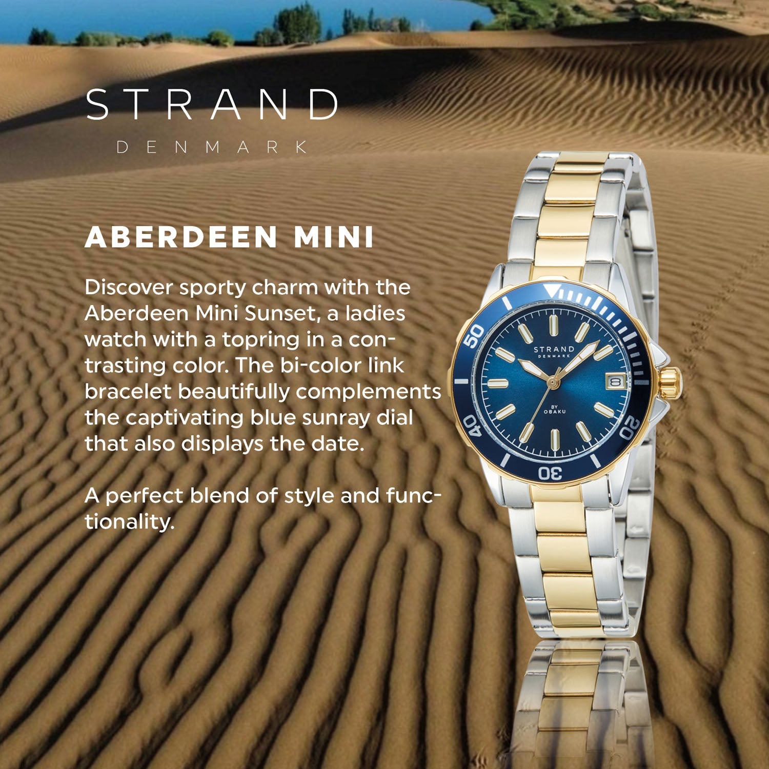 Strand By Obaku Aberdeen Mini Sunset Quartz Women's Watch - S744LDFLSF