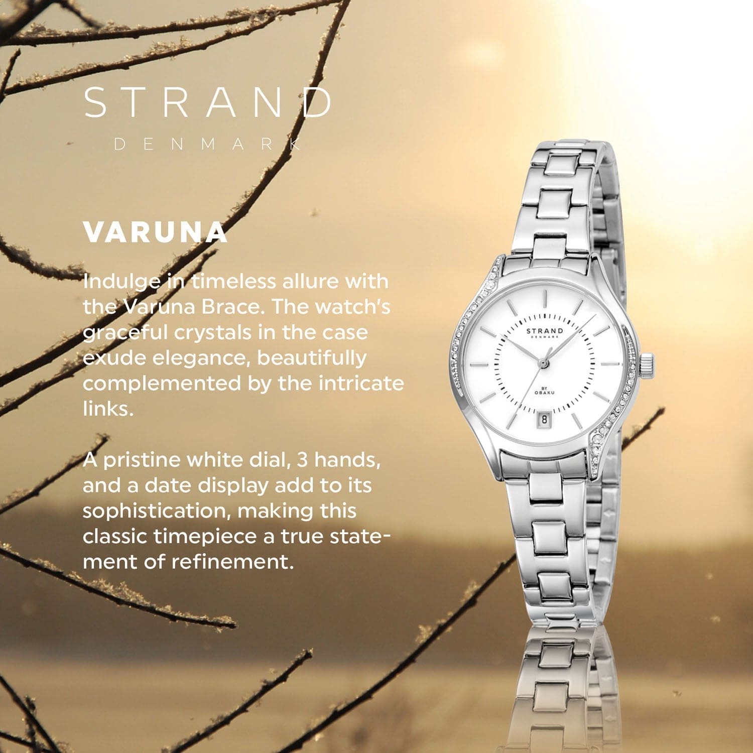 Strand By Obaku Varuna Brace Quartz Women's Watch - S746LDCISC