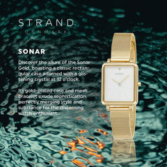Strand By Obaku Sonar Gold Quartz Women's Watch - S748LXGIMG