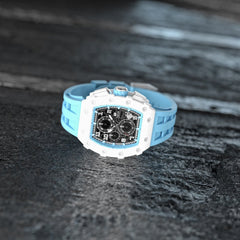 TSAR BOMBA Chronograph Luminous Dial Sapphire Crystal Men's Watch -  TB8204C-02