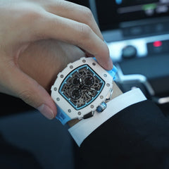 TSAR BOMBA Chronograph Luminous Dial Sapphire Crystal Men's Watch -  TB8204C-02