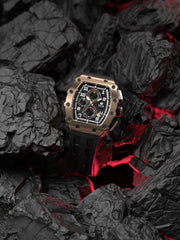 TSAR BOMBA Chronograph Luminous Dial Sapphire Crystal Men's Watch -  TB8204Q-04
