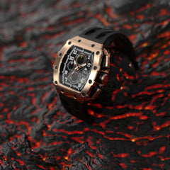 TSAR BOMBA Chronograph Luminous Dial Sapphire Crystal Men's Watch -  TB8204Q-04