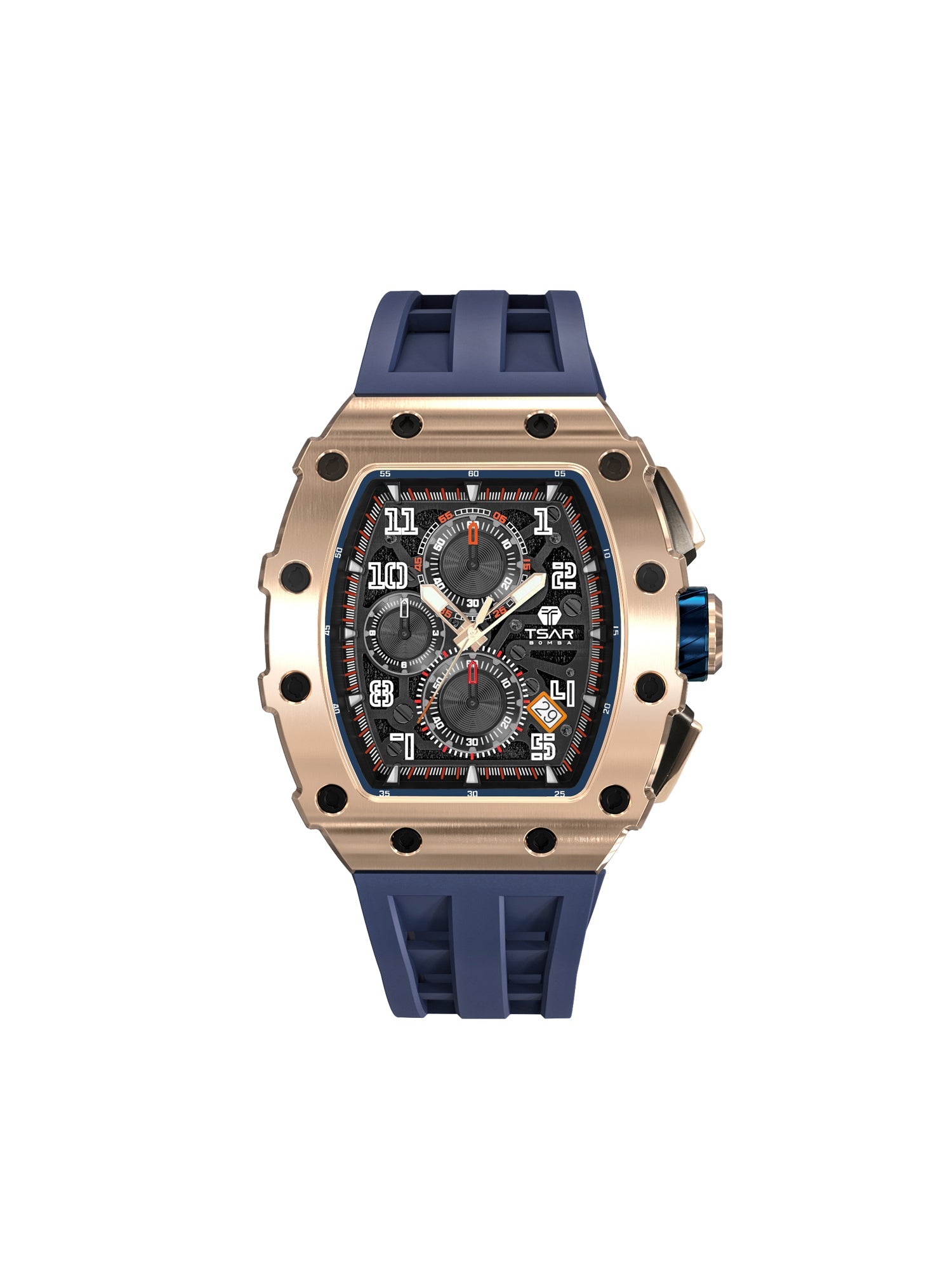 TSAR BOMBA Chronograph Luminous Dial Sapphire Crystal Men's Watch -  TB8204Q-05