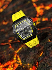 TSAR BOMBA Chronograph Luminous Dial Sapphire Crystal Men's Watch -  TB8204Q-07