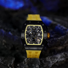 TSAR BOMBA Chronograph Luminous Dial Sapphire Crystal Men's Watch -  TB8204Q-07
