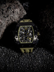TSAR BOMBA Chronograph Luminous Dial Sapphire Crystal Men's Watch -  TB8204Q-08