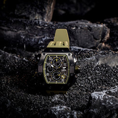 TSAR BOMBA Chronograph Luminous Dial Sapphire Crystal Men's Watch -  TB8204Q-08