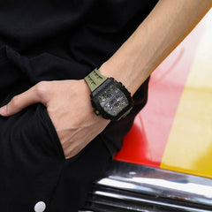 TSAR BOMBA Chronograph Luminous Dial Sapphire Crystal Men's Watch -  TB8204Q-08