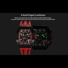 TSAR BOMBA Chronograph Luminous Dial Sapphire Crystal Men's Watch -  TB8204Q-09