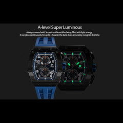 TSAR BOMBA Chronograph Luminous Dial Sapphire Crystal Men's Watch -  TB8204Q-10