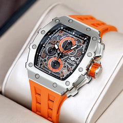 TSAR BOMBA Chronograph Luminous Dial Sapphire Crystal Men's Watch -  TB8204Q-11