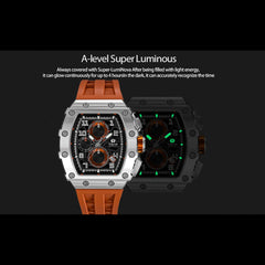 TSAR BOMBA Chronograph Luminous Dial Sapphire Crystal Men's Watch -  TB8204Q-11