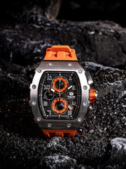 TSAR BOMBA Chronograph Luminous Dial Sapphire Crystal Men's Watch -  TB8204Q-11