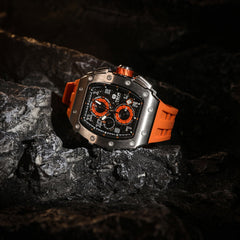TSAR BOMBA Chronograph Luminous Dial Sapphire Crystal Men's Watch -  TB8204Q-11