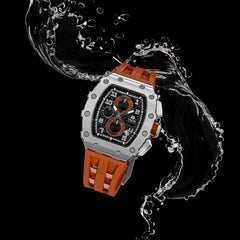 TSAR BOMBA Chronograph Luminous Dial Sapphire Crystal Men's Watch -  TB8204Q-11