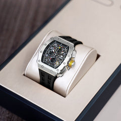 TSAR BOMBA Chronograph Luminous Dial Sapphire Crystal Men's Watch -  TB8204Q-13