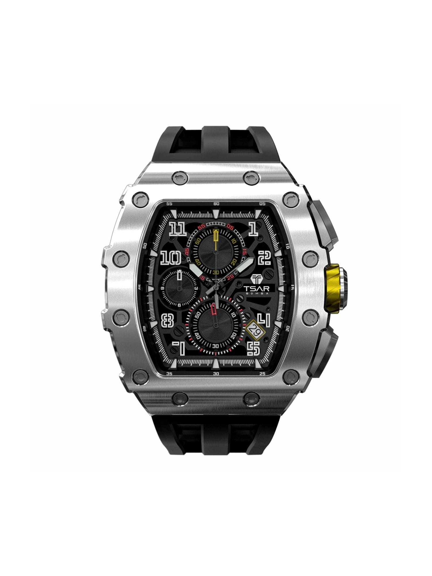 TSAR BOMBA Chronograph Luminous Dial Sapphire Crystal Men's Watch -  TB8204Q-13