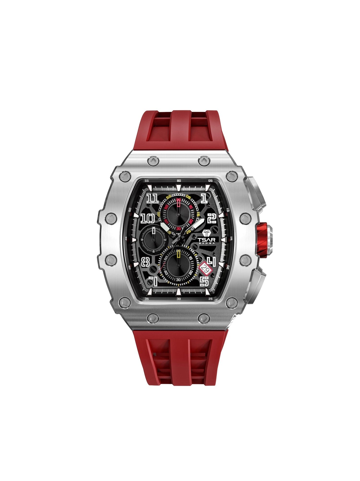 TSAR BOMBA Chronograph Luminous Dial Sapphire Crystal Men's Watch -  TB8204Q-15