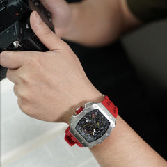 TSAR BOMBA Chronograph Luminous Dial Sapphire Crystal Men's Watch -  TB8204Q-15