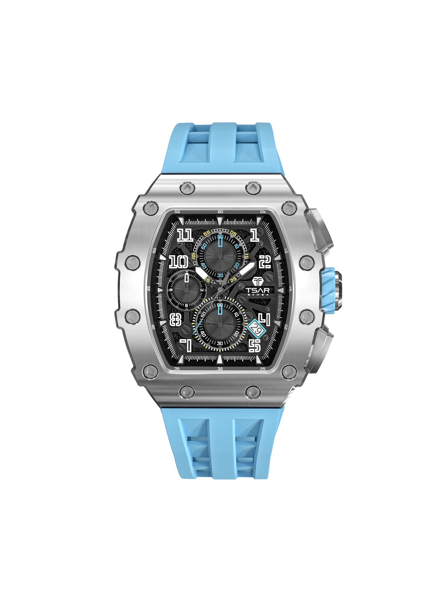TSAR BOMBA Chronograph Luminous Dial Sapphire Crystal Men's Watch -  TB8204Q-16