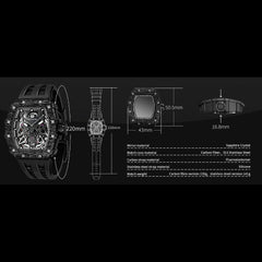 TSAR BOMBA Automatic 21 Jewels Luminous Dial Sapphire Crystal Men's Watch -  TB8207CF-01