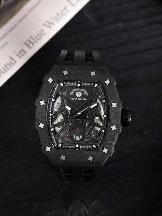 TSAR BOMBA Automatic 21 Jewels Luminous Dial Sapphire Crystal Men's Watch -  TB8207CF-01
