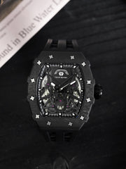 TSAR BOMBA Automatic 21 Jewels Luminous Dial Sapphire Crystal Men's Watch -  TB8207CF-01