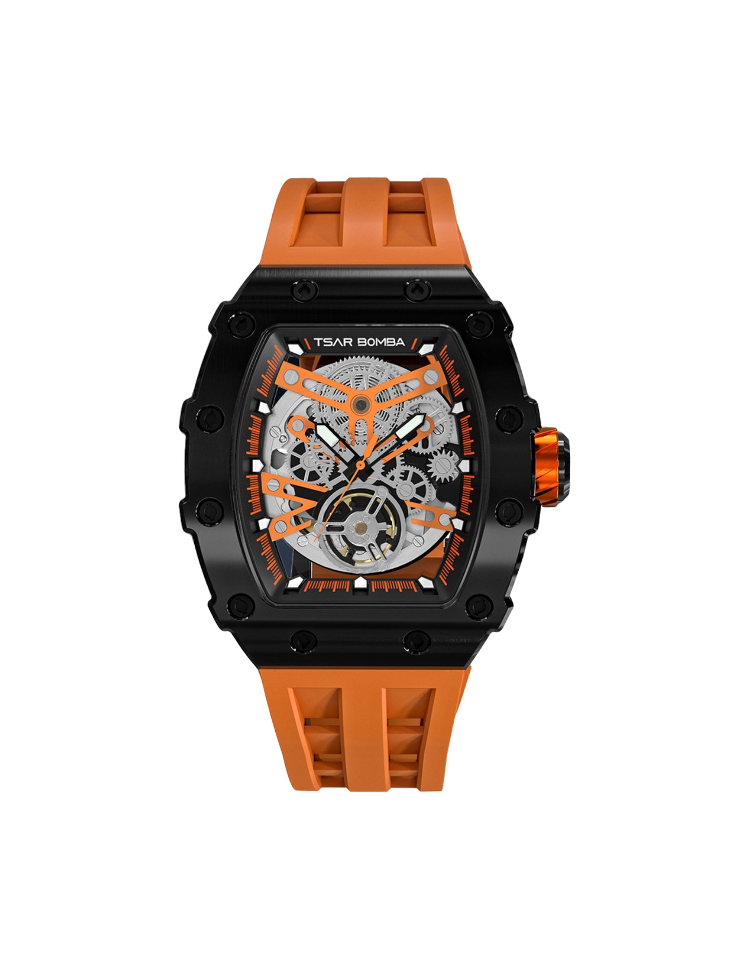 TSAR BOMBA Automatic 21 Jewels Luminous Dial Sapphire Crystal Men's Watch -  TB8208A-01