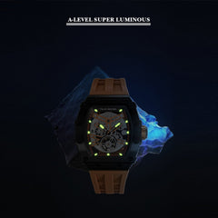 TSAR BOMBA Automatic 21 Jewels Luminous Dial Sapphire Crystal Men's Watch -  TB8208A-01