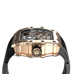 TSAR BOMBA Automatic 21 Jewels Skeleton Dial Sapphire Crystal Men's Watch - TB8208A-07