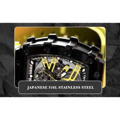 TSAR BOMBA Automatic 21 Jewels Luminous Dial Sapphire Crystal Men's Watch -  TB8208A-13