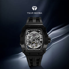 TSAR BOMBA Automatic 21 Jewels Luminous Dial Sapphire Crystal Men's Watch -  TB8208A-15