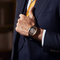TSAR BOMBA Automatic 21 Jewels Luminous Dial Sapphire Crystal Men's Watch -  TB8208A-16