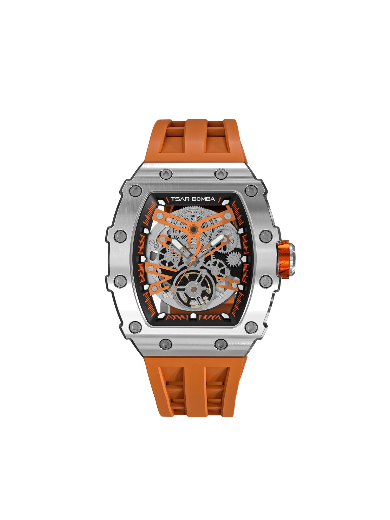 TSAR BOMBA Automatic 21 Jewels Luminous Dial Sapphire Crystal Men's Watch -  TB8208A-18