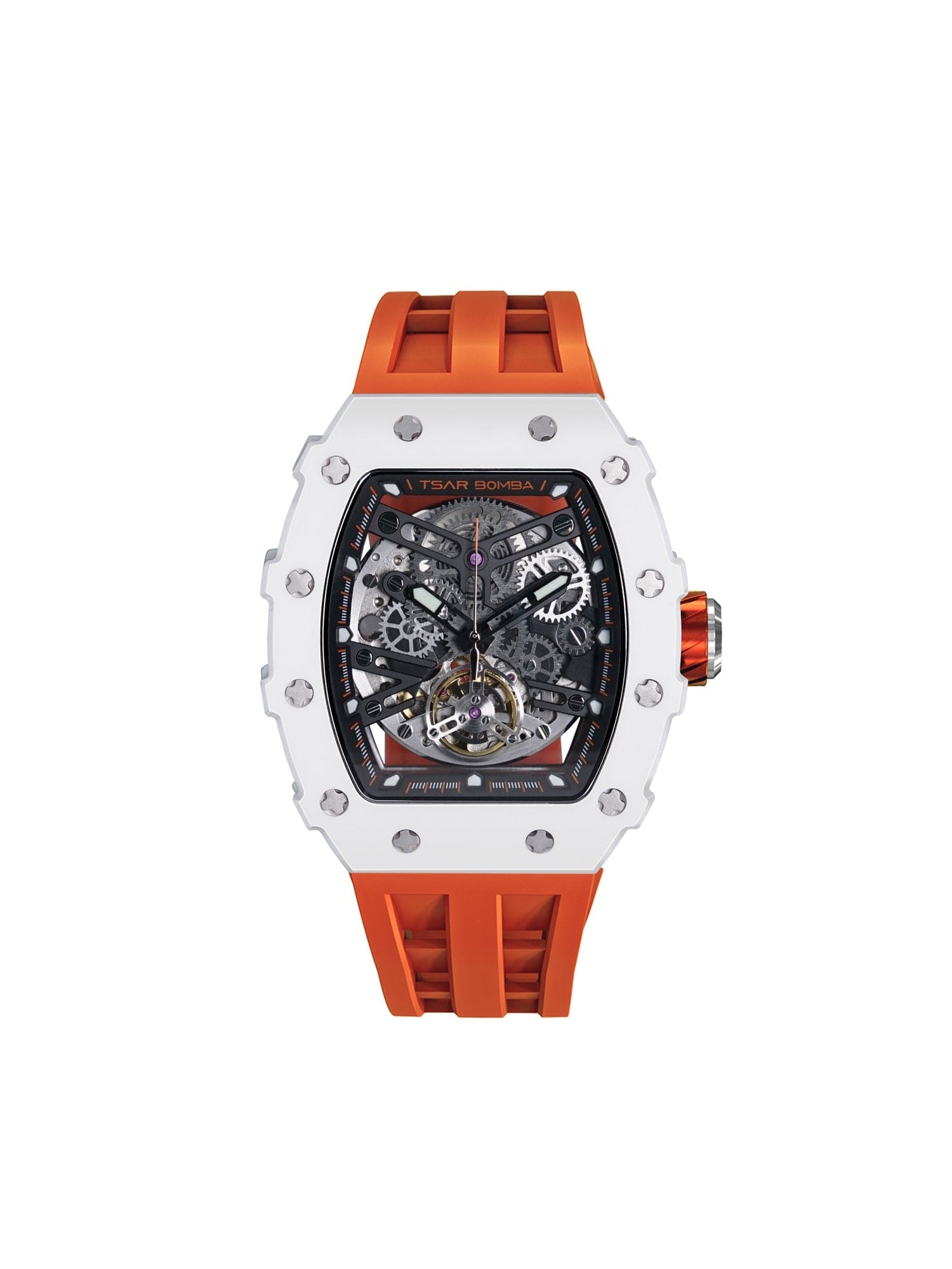 TSAR BOMBA Automatic 21 Jewels Luminous Dial Sapphire Crystal Men's Watch -  TB8208C-04