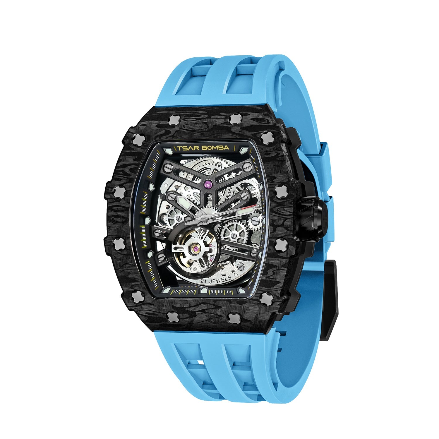 TSAR BOMBA Automatic 21 Jewels Luminous Dial Sapphire Crystal Men's Watch -  TB8208CF-11