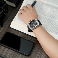 TSAR BOMBA Automatic 21 Jewels Diamond Like CZ Men's Watch -  TB8208D-05