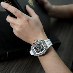 TSAR BOMBA Automatic 21 Jewels Diamond Like CZ Men's Watch -  TB8208D-06