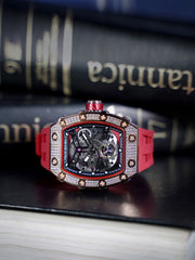 TSAR BOMBA Automatic 21 Jewels Diamond Like CZ Men's Watch -  TB8208D-07