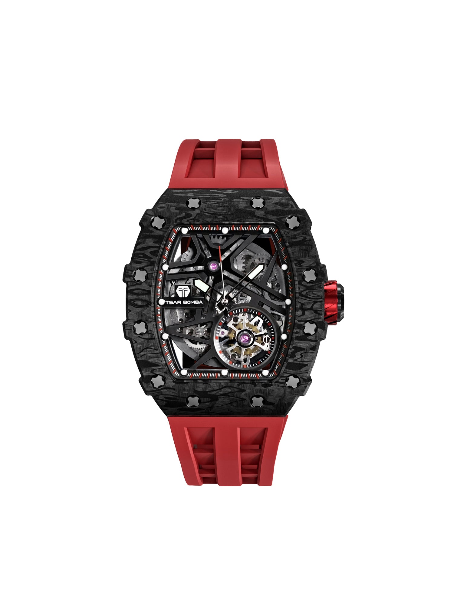 TSAR BOMBA Automatic 21 Jewels Luminous Dial Sapphire Crystal Men's Watch -  TB8209CF-02