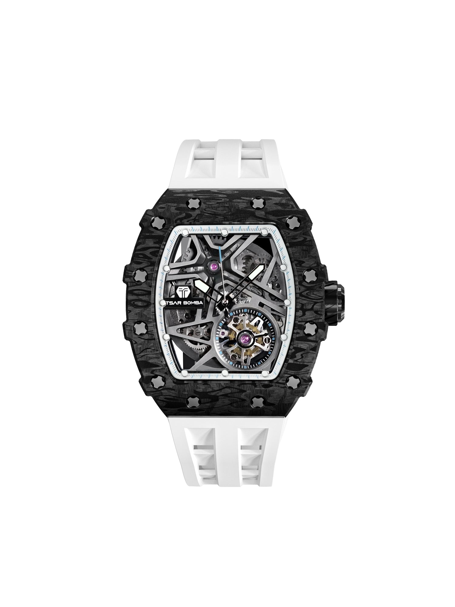 TSAR BOMBA Automatic 21 Jewels Luminous Dial Sapphire Crystal Men's Watch -  TB8209CF-03