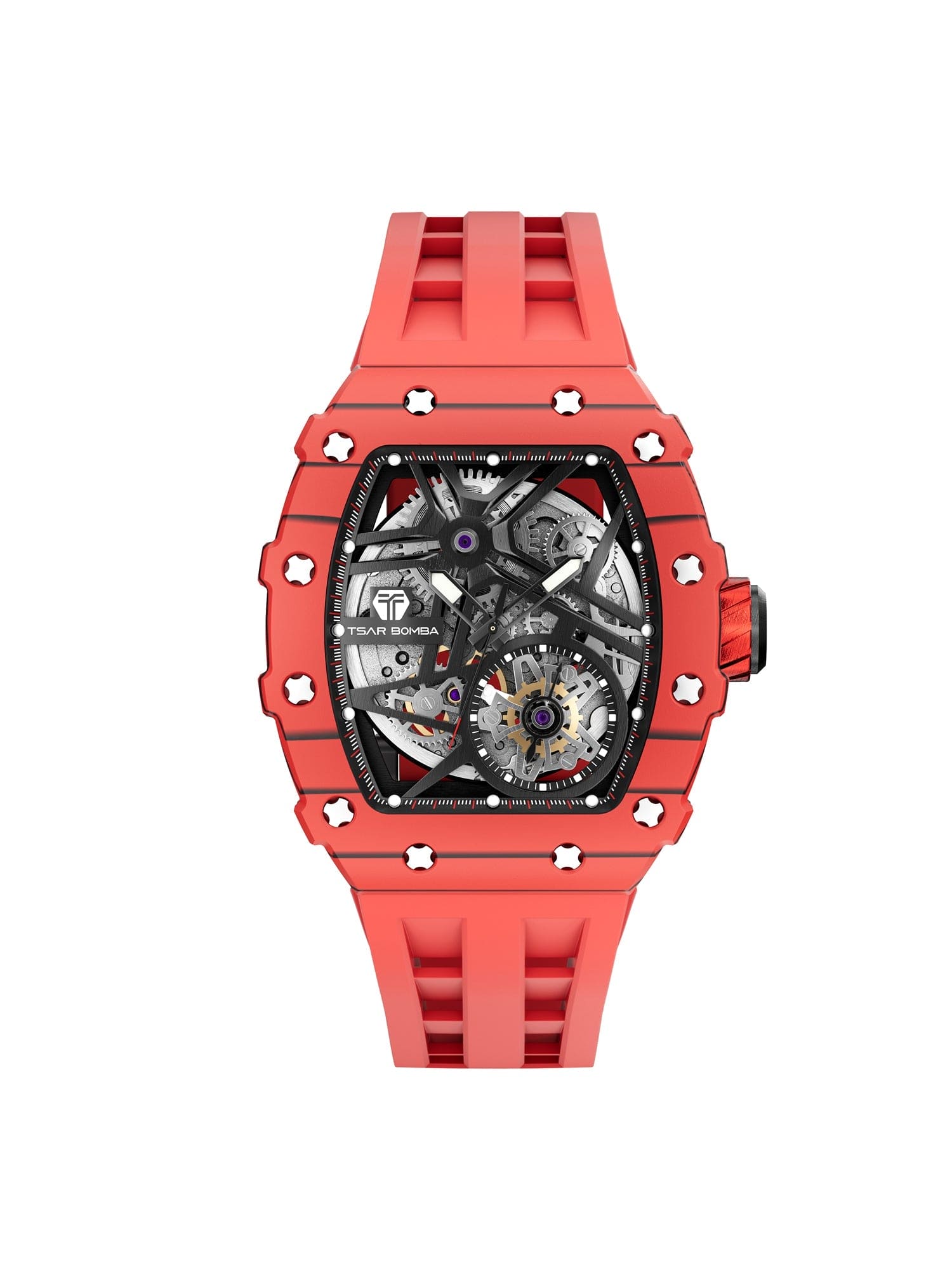 TSAR BOMBA Automatic 21 Jewels Luminous Dial Sapphire Crystal Men's Watch -  TB8209CF-07