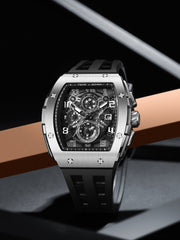 TSAR BOMBA Chronograph Luminous Dial Sapphire Crystal Men's Watch -  TB8211Q-01