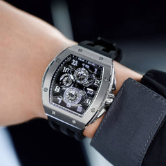 TSAR BOMBA Chronograph Luminous Dial Sapphire Crystal Men's Watch -  TB8211Q-01