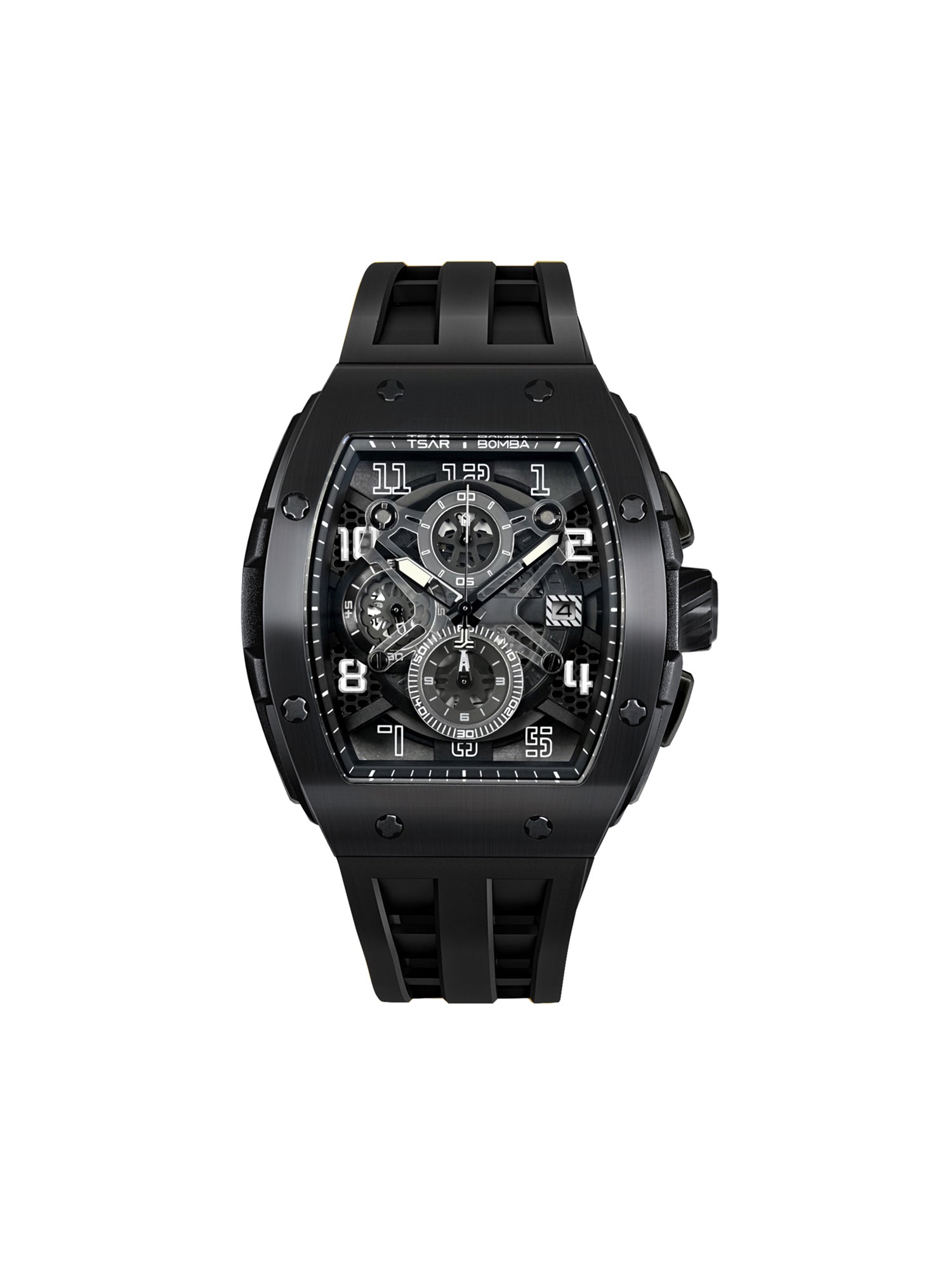 TSAR BOMBA Chronograph Luminous Dial Sapphire Crystal Men's Watch -  TB8211Q-04