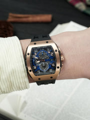 TSAR BOMBA Chronograph Luminous Dial Sapphire Crystal Men's Watch -  TB8211Q-05