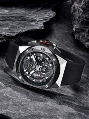 TSAR BOMBA Chronograph Luminous Dial Sapphire Crystal Men's Watch -  TB8801Q-01